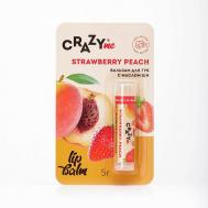 Бальзам для губ Strawberry Peach с ароматом Клубничный Персик CRAZYME