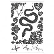 Временные переводные татуировки для тела PAW FACTORY