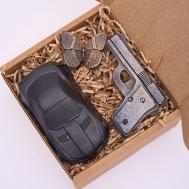 Мыло пистолет и авто, подарочный набор 1 SKUINA