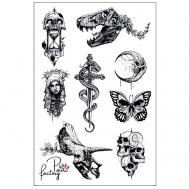 Временные переводные татуировки для тела PAW FACTORY