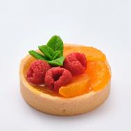 Мыло ручной работы Большая тарталетка с мандаринами и малиной 100 SKUINA