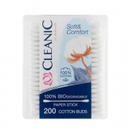 Soft&Comfort Ватные палочки гигиенические в прямоугольной коробке CLEANIC