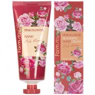 Крем для рук с экстрактом розы Pink Rose Pink Flower Blooming Hand Cream 100 FARMSTAY