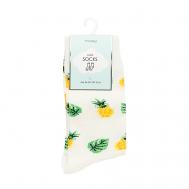 Носки модель Pineapple, цвет белый TWINKLE