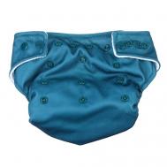 Многоразовый подгузник, флис, цвет темно зеленый Крошка Я
