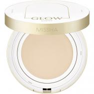 Тональный кушон Glow Cushion Light с коллагеном Missha