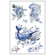 Временные переводные татуировки для тела PAW FACTORY