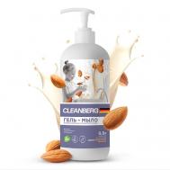 Жидкое мыло гипоаллергенное увлажняющее миндаль 500 CLEANBERG
