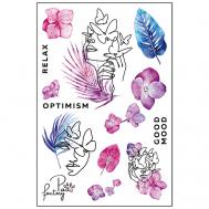 Временные переводные татуировки для тела PAW FACTORY