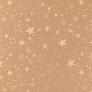 Упаковочная бумага Stars Gold TWINKLE