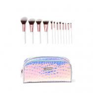 Набор кистей с косметичкой Crystal Quartz BH COSMETICS
