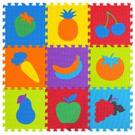 Коврик-пазл напольный мягкий, Фрукты-овощи Юнландия
