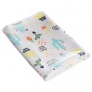 Пеленка на непромокаемой основе, 50*70 см «Кактусы» Крошка Я