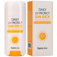 Стик для лица Солнцезащитный SPF50 PA++++ Daily UV Protect Sun Stick FARMSTAY