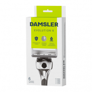 Бритва мужская станок для бритья, 6 лезвий Evolution DAMSLER