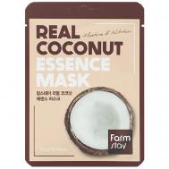 Маска для лица тканевая с экстрактом кокоса Real Coconut Essence Mask 23 FARMSTAY