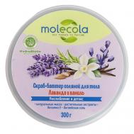 Скраб-баттер соляной для тела Лаванда и ваниль 300 MOLECOLA