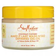 Гель-масло для укладки волос Coconut Custard Make It Last Wash N Go Defining Gel Oil 340 Shea Moisture