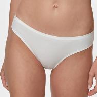 Трусы стринги бесшовные, хлопковые, женские, цвет белый ABOUT LINGERIE