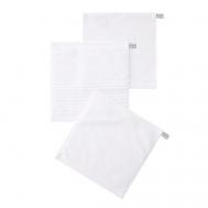 Набор Antibacterial Cotton Towels, махровые салфетки 3 шт., 30х30 см. Цвет: «Альпийский снег» (белый) SOFT SILVER