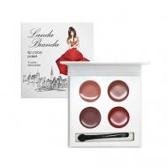 Палетка помад 4 цвета Fruit & nut Landa Branda