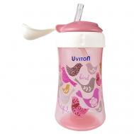 Поильник с трубочкой и крышечкой 360 Uviton