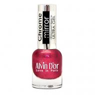 Лак для ногтей CHROME MIRROR, 01 Зеркальное серебро Alvin D'or