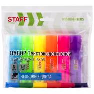 Текстовыделители  HL-720 6шт, неон ассорти Staff