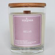 Свеча ароматическая из соевого воска "Relax" 250 FEELINGS