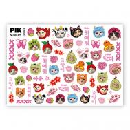 Слайдеры для ногтей P-081 Котики Пик