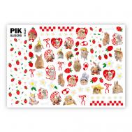 Слайдеры для ногтей P-114 Кролики Пик