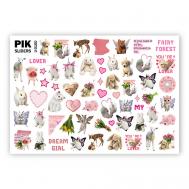 Слайдеры для ногтей P-100 Котики и кролики Пик