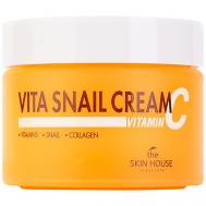 Крем для лица освежающий с витаминами и муцином улитки Vita Snail 50 The Skin House