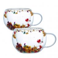 Кружка для чая и кофе с двойными стенками и дном Mandarin Decor