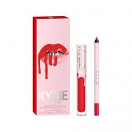 Набор для макияжа губ Matte Lip Kit Помада+Карандаш KYLIE COSMETICS BY KYLIE JENNER