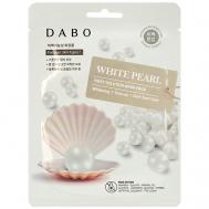 Маска тканевая для лица с экстрактом белого жемчуга White Pearl First Solution Mask Pack 23 Dabo