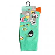 Носки унисекс PM400 мятный/оранжевый Oemen