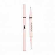 Подводка и карандаш для бровей Two In One Brow Liner 02 light brown Feelz