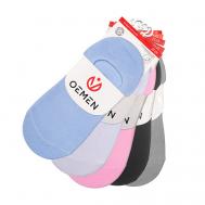 Следки пятка силикон женские WD001 черный/белый/серый Oemen