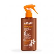 Солнцезащитное масло для загара SPF 8 200 Agrado