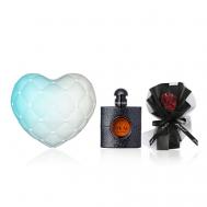 Парфюмерный набор Black Opium+Букет+Подарочная коробка Yves Saint Laurent