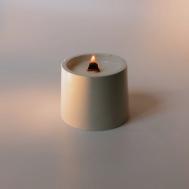 Свеча ароматическая в стакане из гипса  "Пихта Фрейзера" 130 МАНУФАКТУРА БАЛИЧЕВЫХ