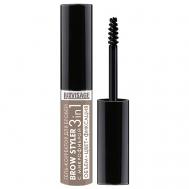 Гель-корректор для бровей с микрофиброй Brow Styler 3 in 1 Luxvisage