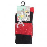 Носки унисекс PM409 черный/красный Oemen