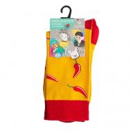 Носки унисекс PM396 жёлтый/красный Oemen