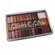 Тени для век палетка, тени для глаз блестящие + Хайлайтеры SPARCLI