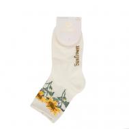 Носки женские PW591 молочный Oemen