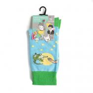 Носки унисекс PW708 голубой/зеленый/желтый Oemen