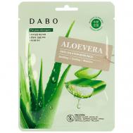 Маска тканевая для лица с экстрактом алоэ Aloevera First Solution Mask Pack 23 Dabo