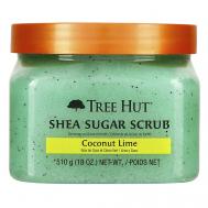 Сахарный скраб для тела с ароматом кокоса и лайма Coconut Lime Shea Sugar Scrub 610 TREE HUT